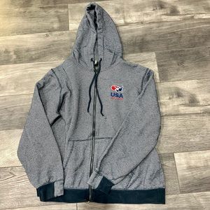 USA Wrestling Embroidered Full Zip Up